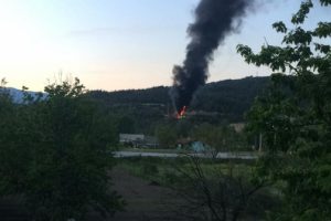 Karab&uuml;k'te elektrik trafosu patladı