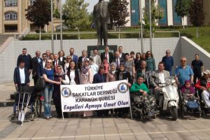 Karab&uuml;k'te engelliler haftası i&ccedil;in t&ouml;ren d&uuml;zenlendi