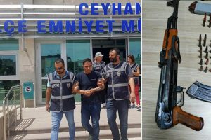 Adana polisi uzun namlulu silahla yakaladı
