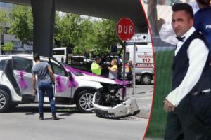 Gelin almaya giden cip, otomobile &ccedil;arptı! Yaralılar var