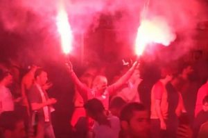 M&uuml;nih polisinden Galatasaray taraftarlarına T&uuml;rk&ccedil;e mesaj