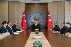 Cumhurbaşkanı Erdoğan, T&uuml;rk Konseyi Genel Sekreteri Amreyev'i kabul etti