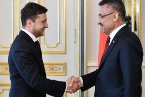Fuat Oktay, Ukrayna Devlet Başkanı Zelenskiy ile g&ouml;r&uuml;şt&uuml;