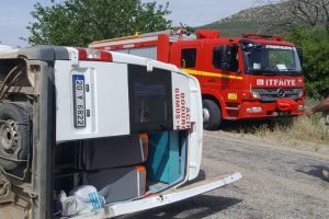 Denizli'de trafik kazası:7 yaralı
