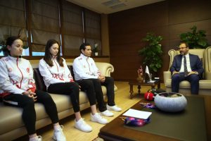 Bakan Kasapoğlu, Milli Tekvandocuları kabul etti