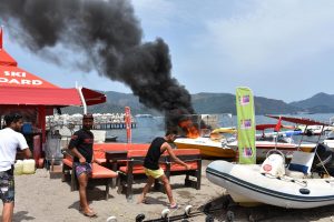Su sporları istasyonunda 'tahliye' arbedesi