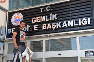 Bursa Gemlik Belediyesi'ne T.C. ibaresi eklendi