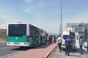 Yolcu otob&uuml;s&uuml;nde korku dolu dakikalar yaşandı