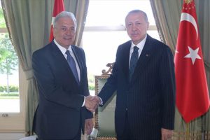 Cumhurbaşkanı Erdoğan AB Komiseri Avramopoulos'u kabul etti