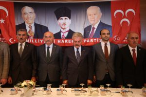 MHP Genel Sekreteri B&uuml;y&uuml;kataman, Bursa'da bayramlaşma t&ouml;renine katıldı