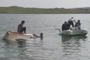 Dakikalarca kurtarılmayı bekledi