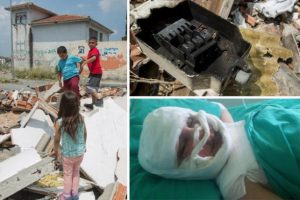 Molozların arasında oynayan &ccedil;ocuk akıma kapıldı