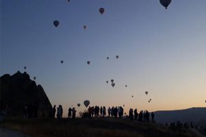 Kapadokya'da bayram yoğunluğu