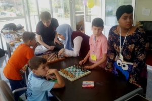 Bursa'da g&ouml;&ccedil;men &ccedil;ocuklar g&ouml;rme engelli sporcularla buluştu