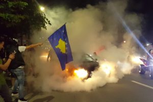 Kosova Milli Takımı'nın galibiyeti coşkuyla kutlandı