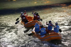 Rafting D&uuml;nya Şampiyonası'nda gece yarışları yapıldı