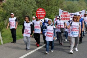 'Emek ve Adalet Y&uuml;r&uuml;y&uuml;ş&uuml;' beşinci g&uuml;n&uuml;nde