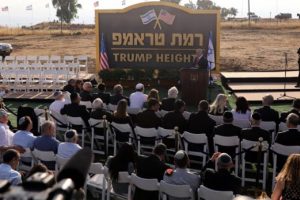 Golan'da skandal! 'Ramat Trump'ın temeli atıldı