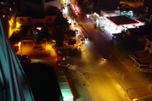 Asker uğurlama konvoyunda drift ter&ouml;r&uuml;