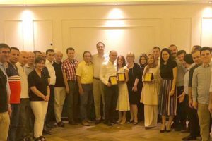 Bursa Gemlik Adliyesinde tayini &ccedil;ıkan hakim ve savcılara veda