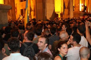 Tiflis'te protestoculara m&uuml;dahale