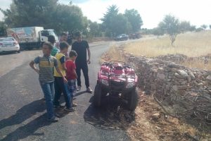 Adıyaman'da şarampole devrilen ATV'deki 7 kişi yaralandı