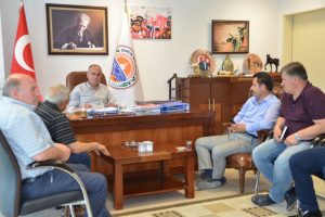 Bursa Gemlik Belediye Başkanı Sertaslan'a Erzurumlular'dan ziyaret
