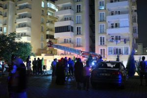 Apartmanda yangın paniği