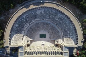 Turkish Airlines Antalya Open'da ilk atış Aspendos'ta yapıldı