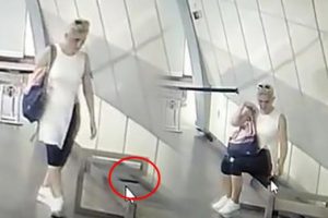 Kadın hırsız bankta unutulan telefonu b&ouml;yle &ccedil;aldı!