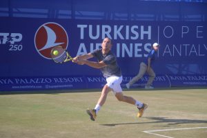 Antalya Open'da Mannarino d&ouml;rd&uuml;nc&uuml; g&uuml;ne damga vurdu