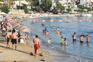 Bodrum'da turist yoğunluğu