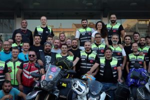 Motorcu dostları Bursa'da buluştu