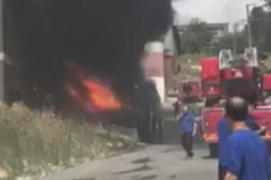 Fabrikada yangın paniği!