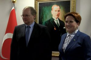 Akşener, AB T&uuml;rkiye Delegasyonu Başkanı Berger ile g&ouml;r&uuml;şt&uuml;