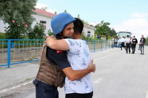 Yozgat'ta askerler erken terhis heyecanı yaşadı