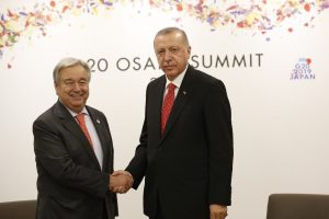 Erdoğan, Guterres  ile g&ouml;r&uuml;şt&uuml;