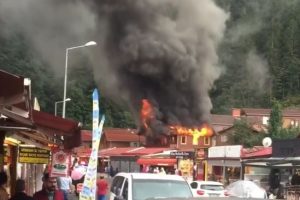 Trabzon Uzung&ouml;l'de pansiyon yangını
