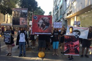 Kadık&ouml;y'de 'Mezbahalar kapatılsın' eylemi