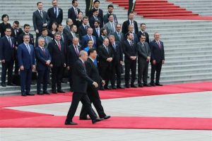 Cumhurbaşkanı Erdoğan, &Ccedil;in'de resmi t&ouml;renle karşılandı