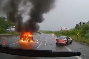 Yangına giden itfaiyenin yolda yaşadıkları sosyal medyadan paylaşıldı