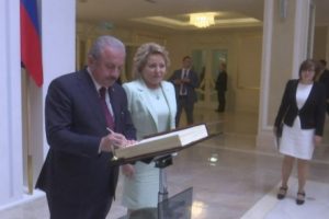 TBMM Başkanı Şentop, Rusya Federasyon Konseyi Başkanı Matviyenko ile g&ouml;r&uuml;şt&uuml;
