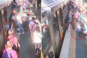Tren ve platform arasına d&uuml;şen &ccedil;ocuk yolcular tarafından kurtarıldı