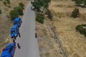 Ka&ccedil;ak kazı yapan 4 kişiye drone ile su&ccedil;&uuml;st&uuml;