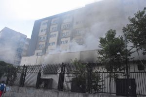 &Ouml;ğrenci yurdunun trafosunda yangın
