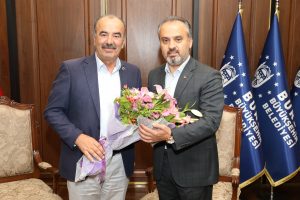Bursa B&uuml;y&uuml;kşehir Belediye Başkanı Aktaş ve Mudanya Belediye Başkanı T&uuml;rkyılmaz  bir araya geldi