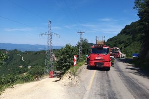 Akaryakıt y&uuml;kl&uuml; tanker devrildi