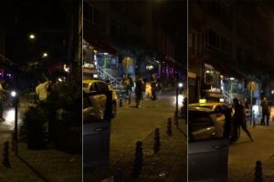 Taksicinin kafasında şişe kırmıştı... Yakalandı!