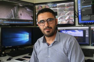 G&uuml;neş enerji santraline giren ayılar kamerada