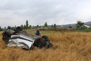 Otomobil takla attı! 7 yaralı
